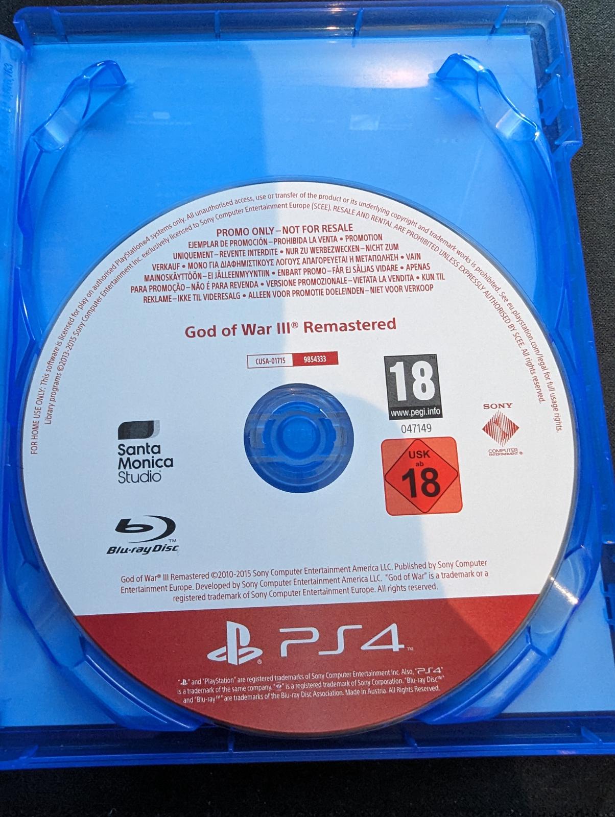 God of War Remastered [Promo Not For Resale] - PAL Playstation 4 [Import]