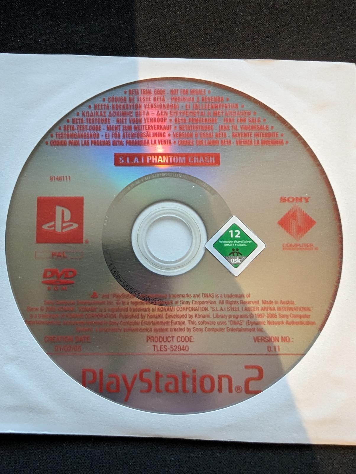 S.L.A.I. Phantom Crash [Promo Not For Resale] - PAL Playstation 2 [Import]
