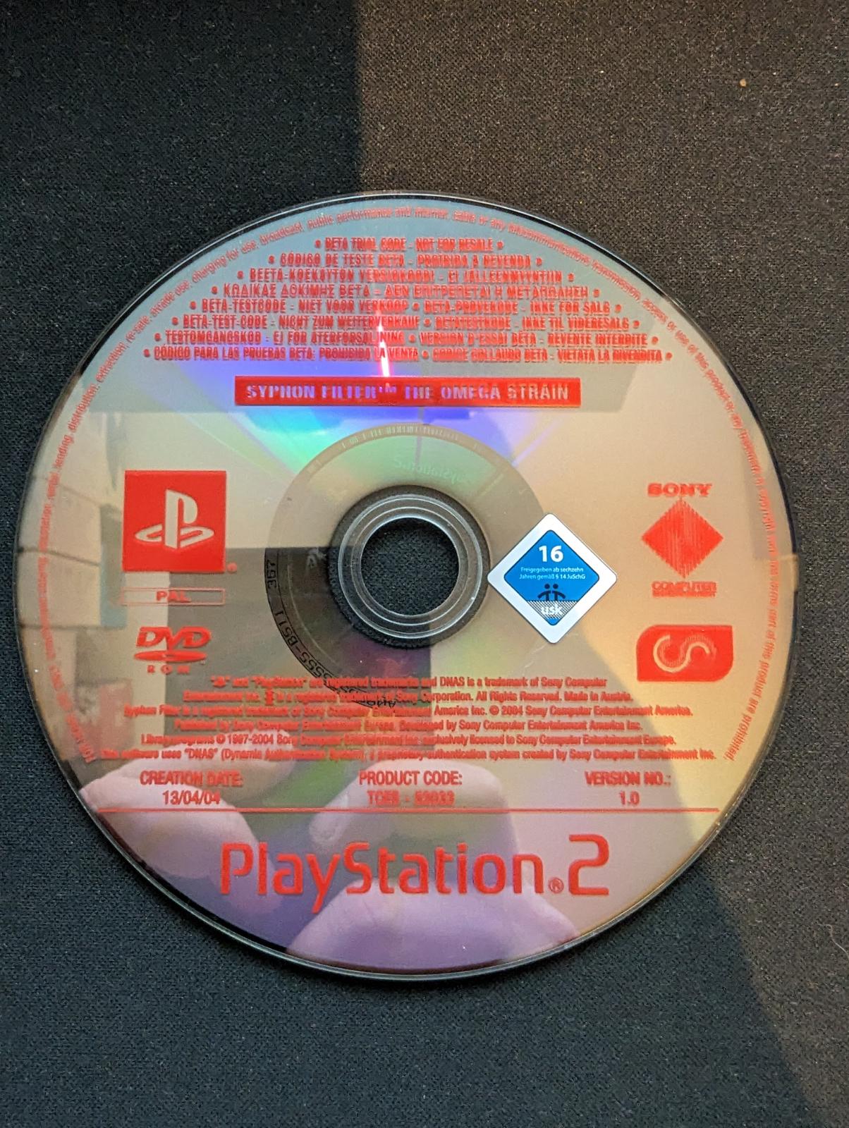 Syphon Filter The Omega Strain [Promo Not For Resale] - PAL Playstation 2 [Import]