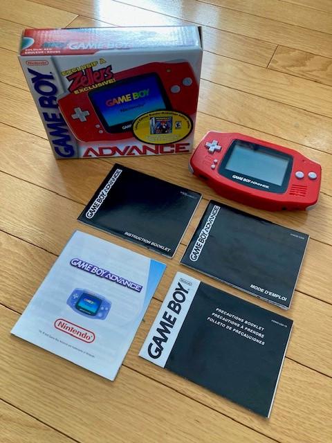 Red Zellers Gameboy Advance System - Game Boy Advance
