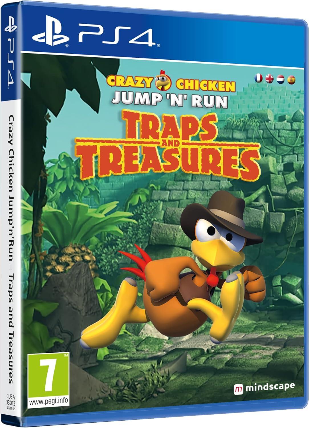 Crazy Chicken Jump 'N' Run: Traps And Treasures - PAL Playstation 4 [Import]