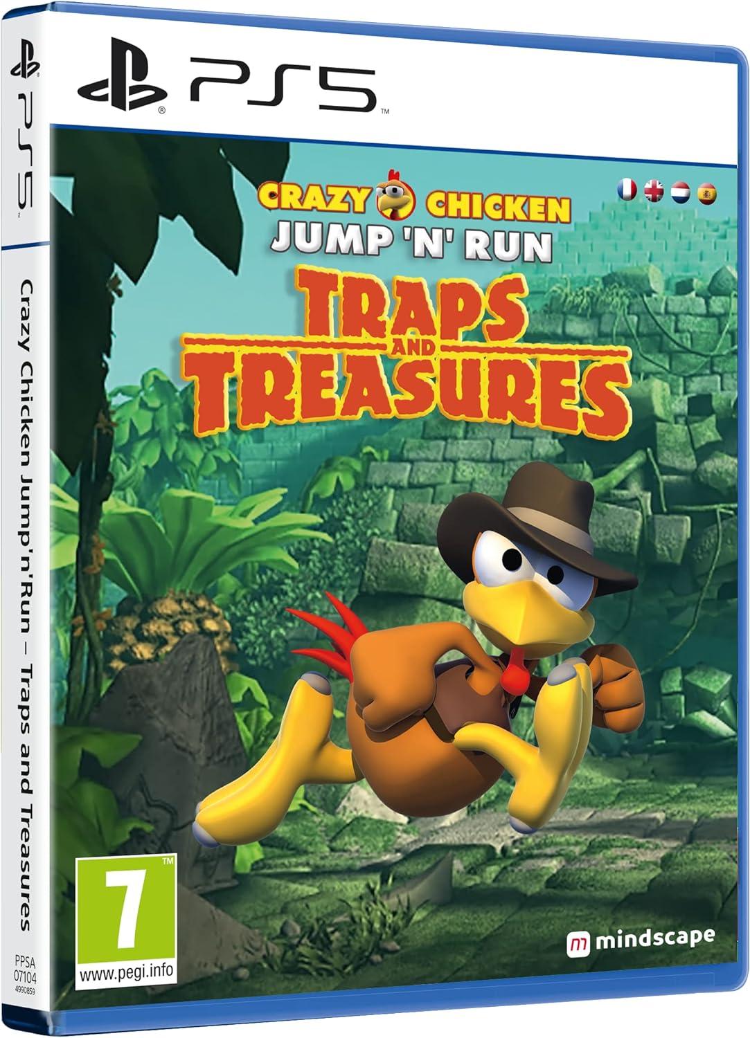 Crazy Chicken Jump 'N' Run: Traps And Treasures - PAL Playstation 5 [Import]