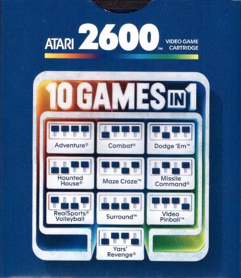 10 Games in 1 Cartridge - Atari 2600