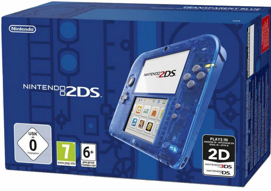 Nintendo 2DS Transparent Blue - PAL Console [Import]