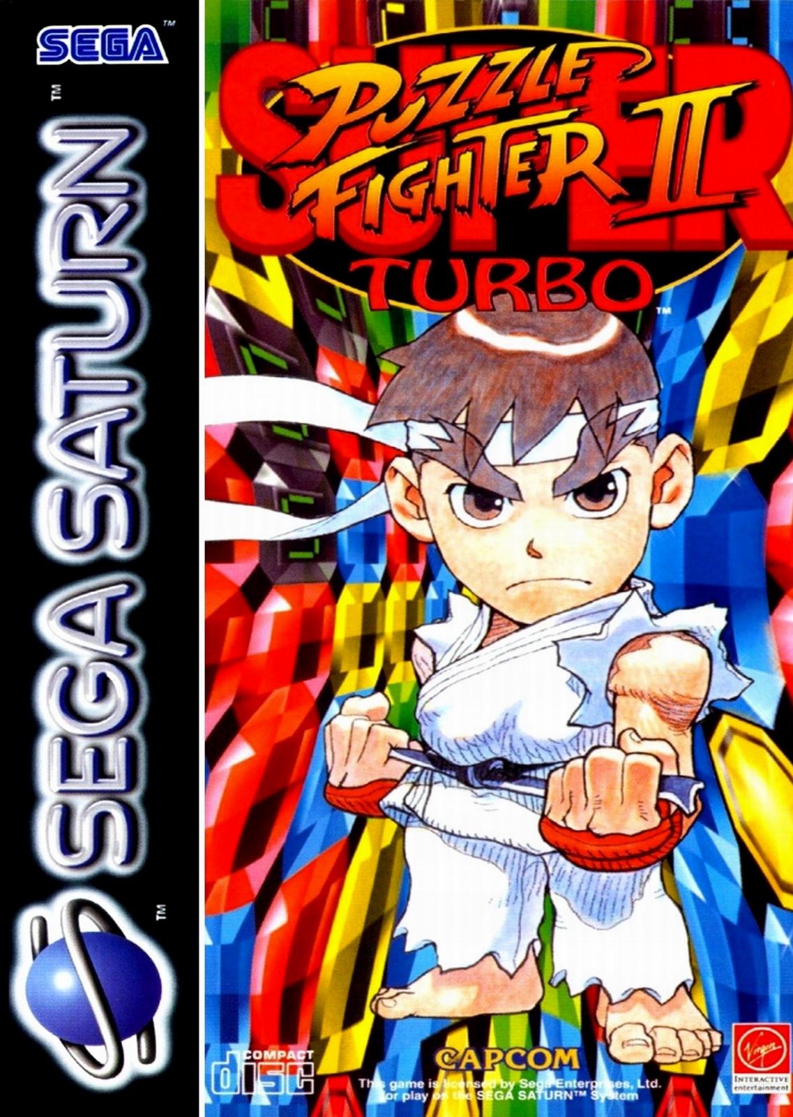 Super Puzzle Fighter II Turbo - PAL Sega Saturn [Import]