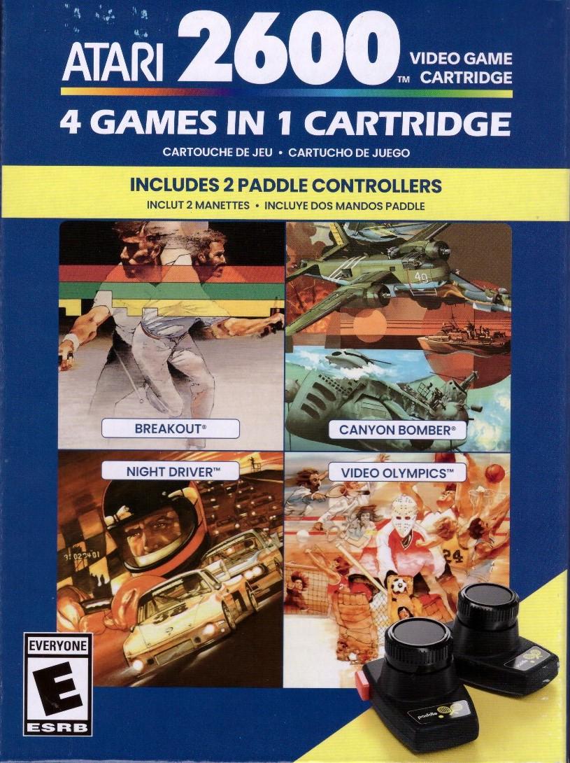 4 Games In 1 Cartridge - Atari 2600