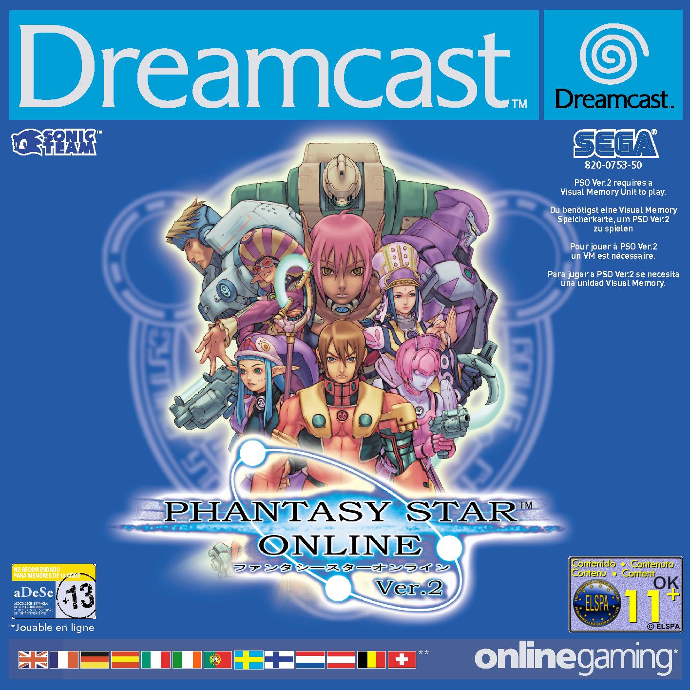 Phantasy Star Online Ver. 2 - PAL Sega Dreamcast [Import]