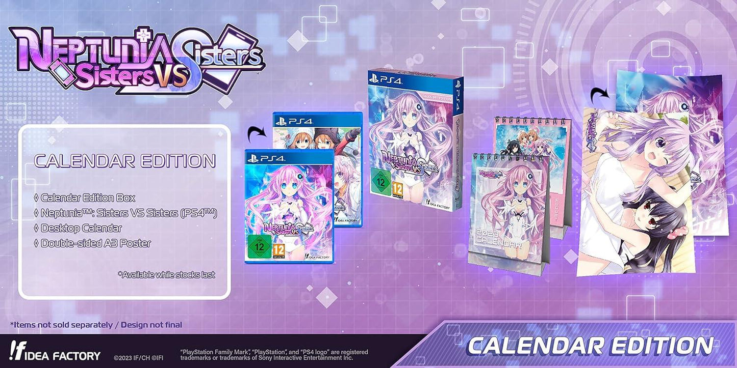Neptunia: Sisters VS Sisters [Calendar Edition] - PAL Playstation 4 [Import]