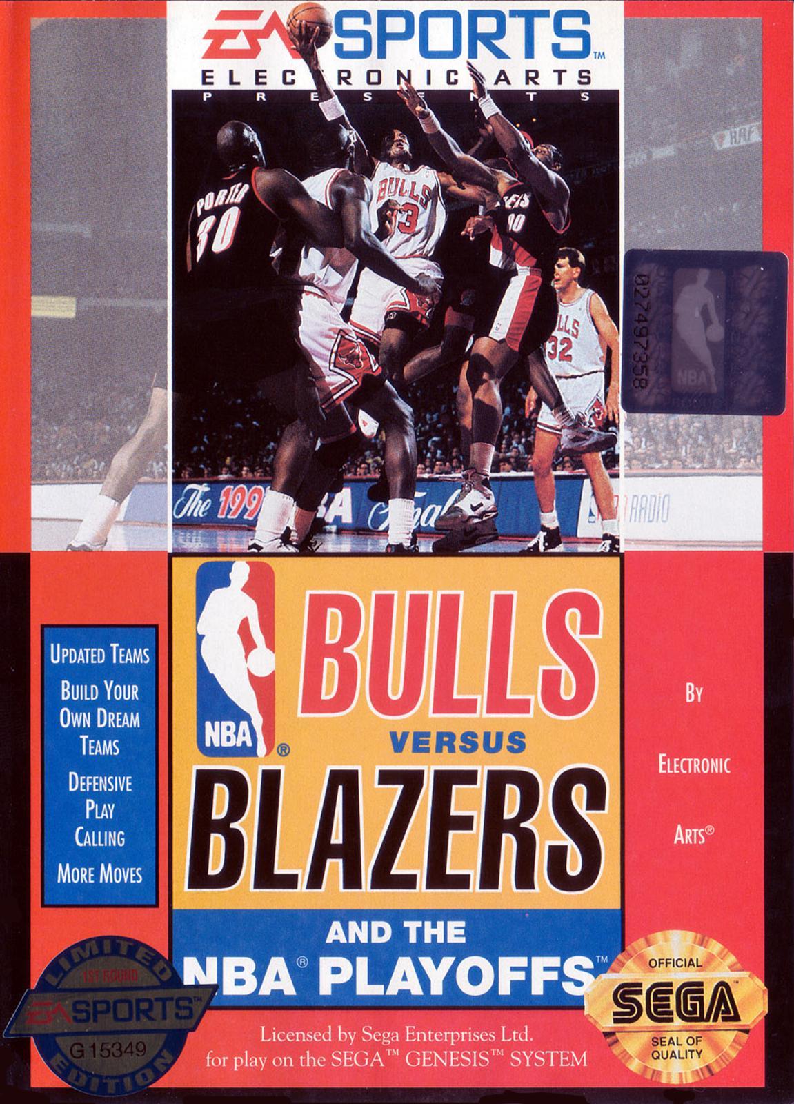 Bulls Vs Blazers And The NBA Playoffs [Limited Edition] - Sega Genesis