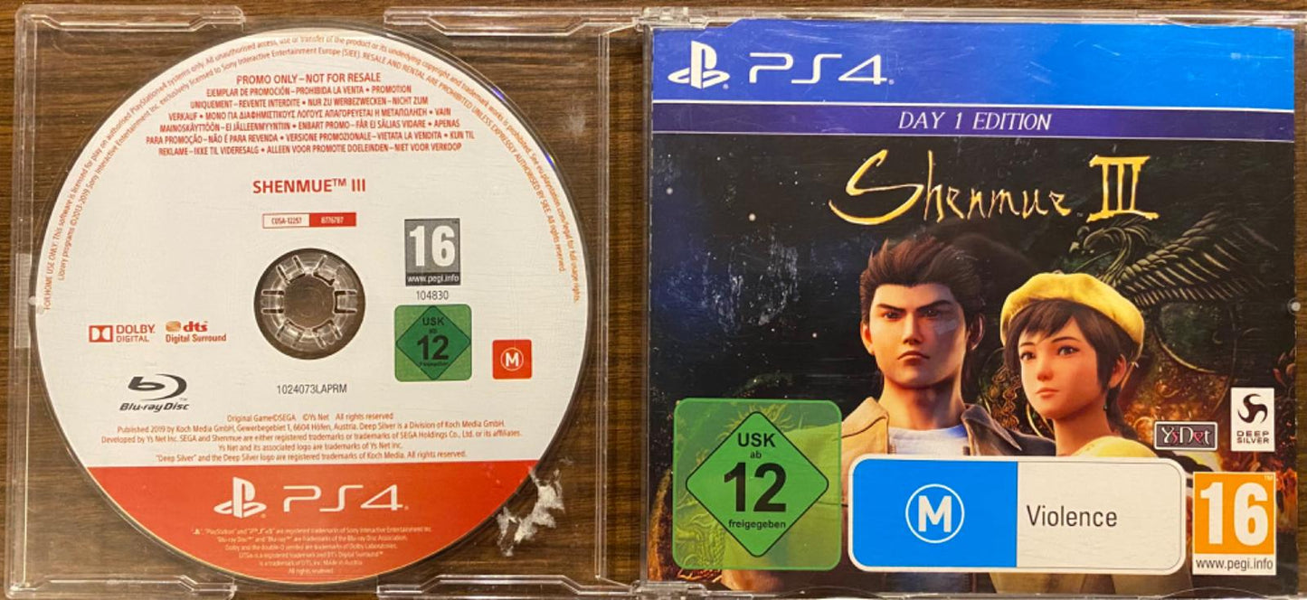 Shenmue 3 [White Label] - PAL Playstation 4 [Import]