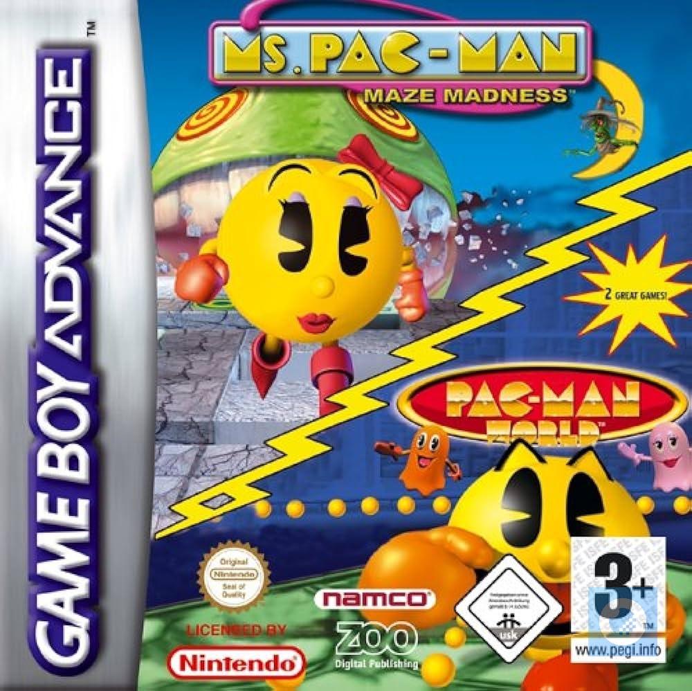 Ms Pac-Man: Maze Madness & Pac-Man World - PAL Game Boy Advance [Import]