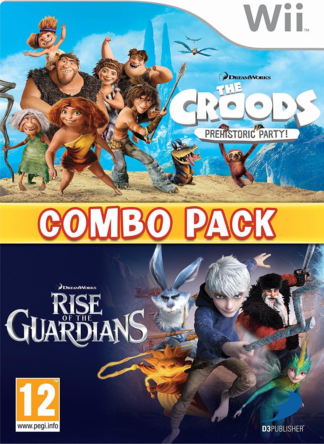 The Croods: Prehistoric Party! & Rise of the Guardians: Combo Pack - PAL Wii [Import]
