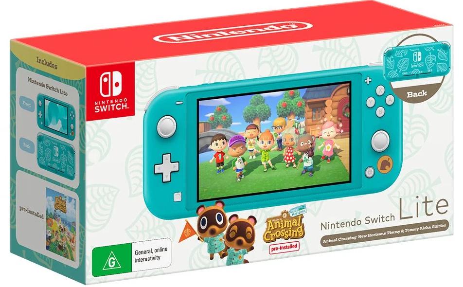 Nintendo Switch Lite [Animal Crossing: New Horizons Timmy & Tommy's Aloha Edition] - PAL Console [Import]