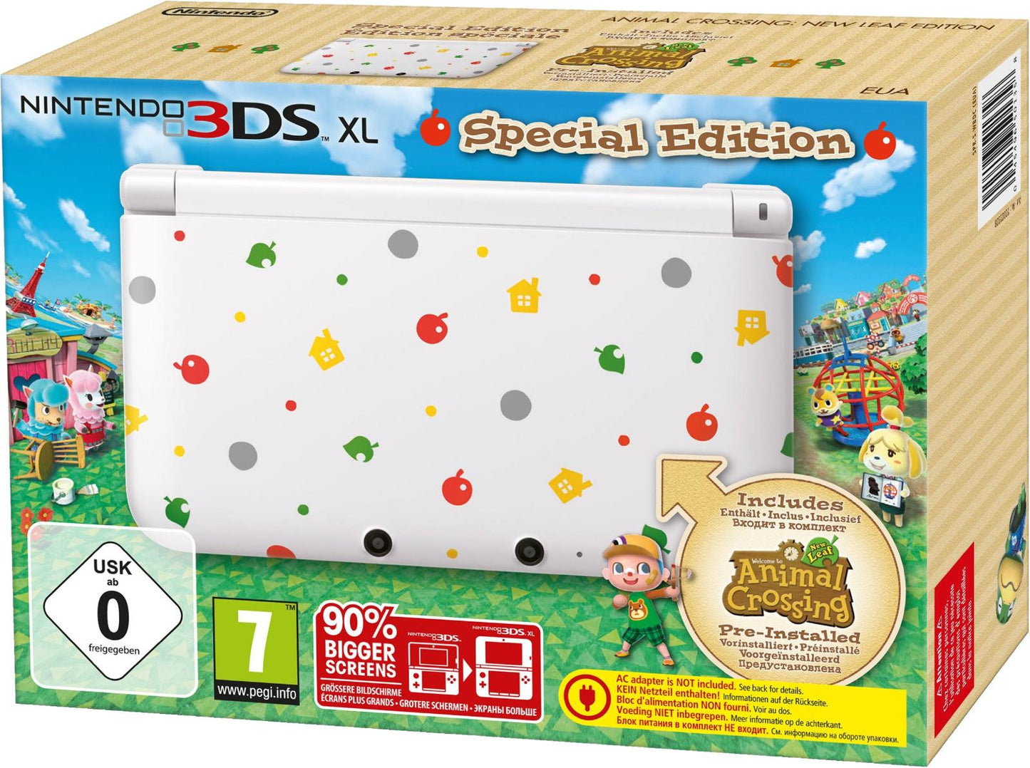 Nintendo 3DS XL Special Edition [Animal Crossing: New Leaf Pre-Installed] - PAL Console [Import]