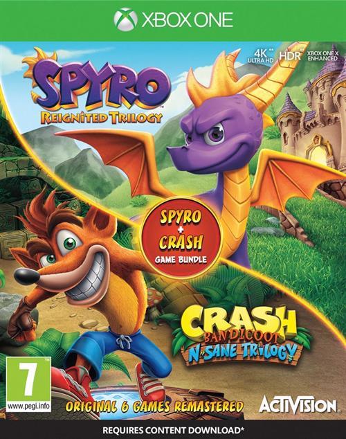 Spyro Reignited Trilogy & Crash Bandicoot N Sane Trilogy - PAL Xbox One [Import]
