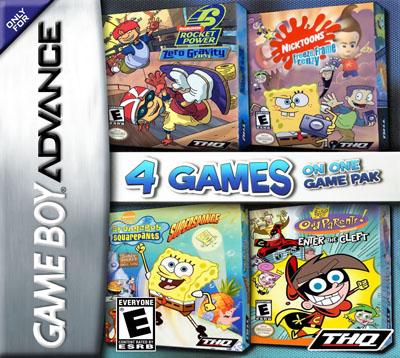 Nickelodeon 4 Games on One Game Pack [USA-1] - Game Boy Advance