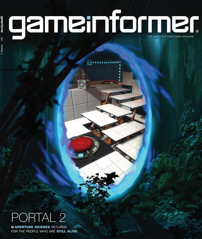 Game Informer [Issue 204] Blue Portal Cover - Game Informer
