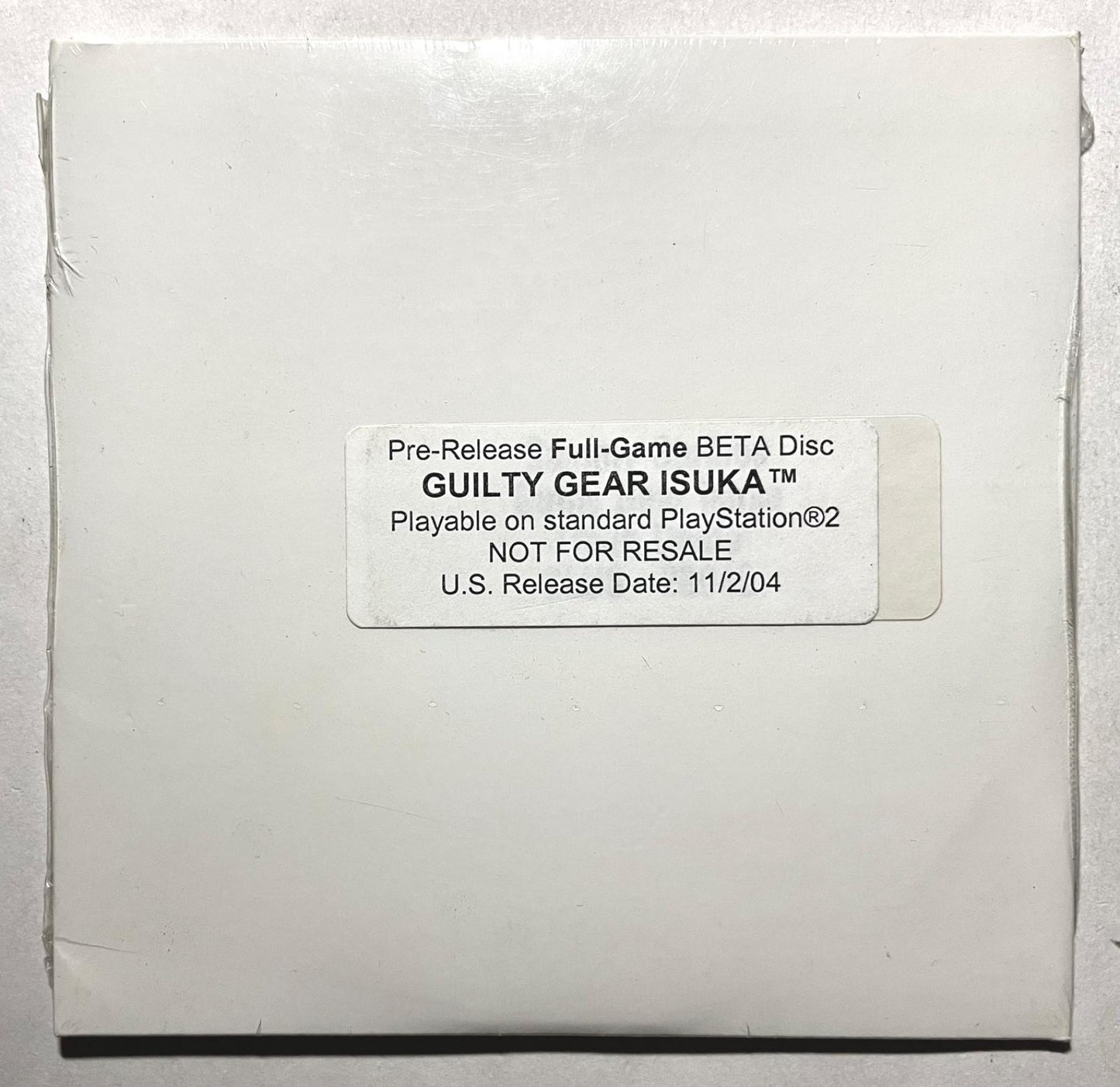 Guilty Gear Isuka [Pre-Release Full-Game BETA Disc] - PlayStation 2