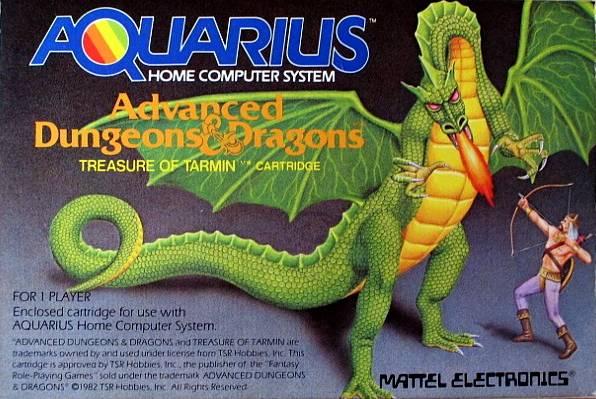 Advanced Dungeons & Dragons:  Treasure of Tarmin - Mattel Aquarius
