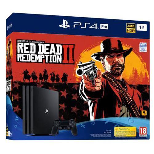 Playstation 4 Pro 1TB  Console Red Dead Redemption II Bundle - PAL Playstation 4 [Import]