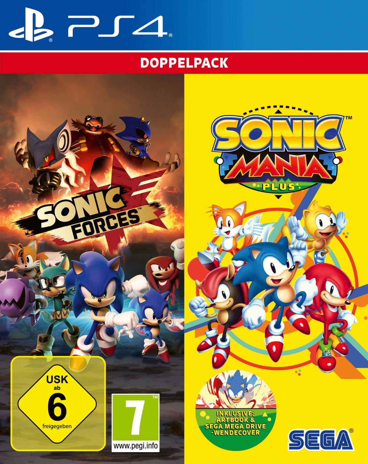 Sonic Mania Plus And Sonic Forces Double Pack - PAL Playstation 4 [Import]