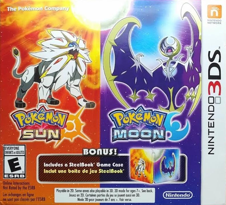 Pokemon Sun & Pokemon Moon Dual Pack [Steelbook Edition] - Nintendo 3DS
