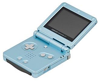 Pearl Blue GameBoy Advance SP [AGS-101] - Game Boy Advance