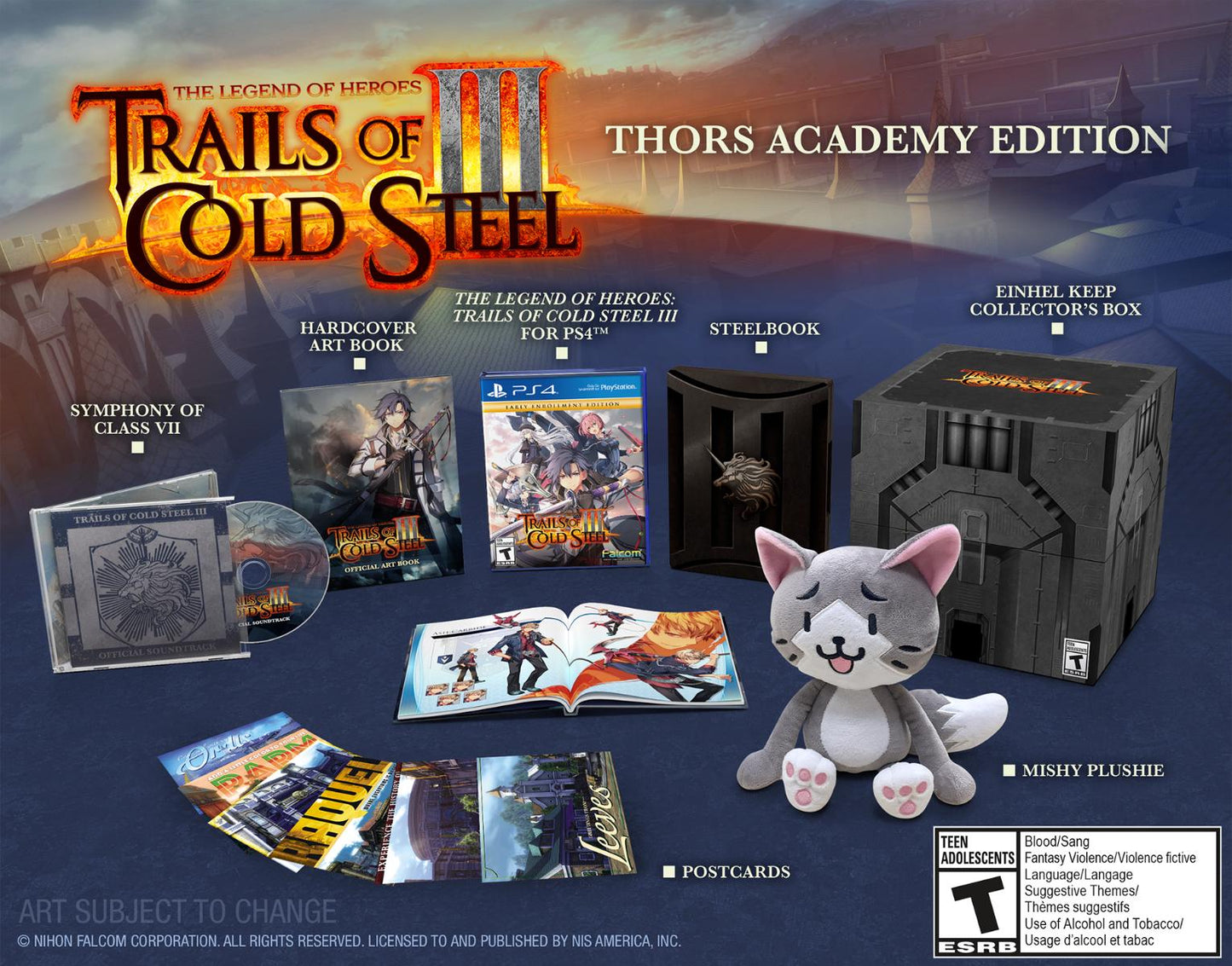 Legend of Heroes: Trails of Cold Steel III [Thors Academy Edition] - PAL Playstation 4 [Import]