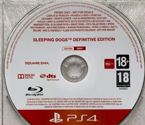 Sleeping Dogs: Definitive Edition [Not For Resale] - PAL Playstation 4 [Import]