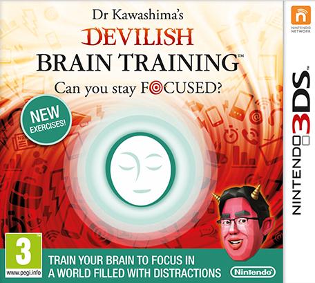 Dr Kawashima's Devilish Brain Training: Can You Stay Focused - PAL Nintendo 3DS [Import]