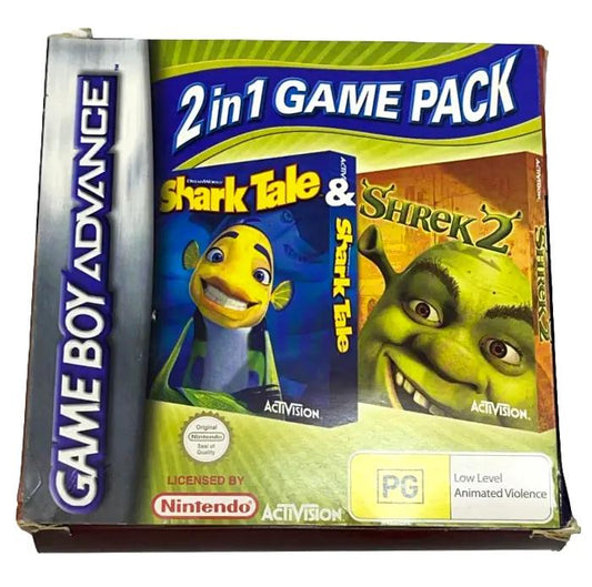 2 In 1 Game Pack: Shark Tale & Shrek 2 - Game Boy