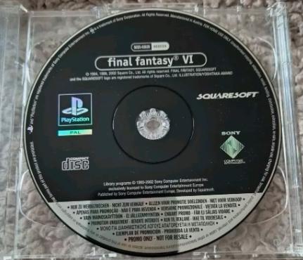 Final Fantasy VI [Not For Resale] - PAL Playstation [Import]
