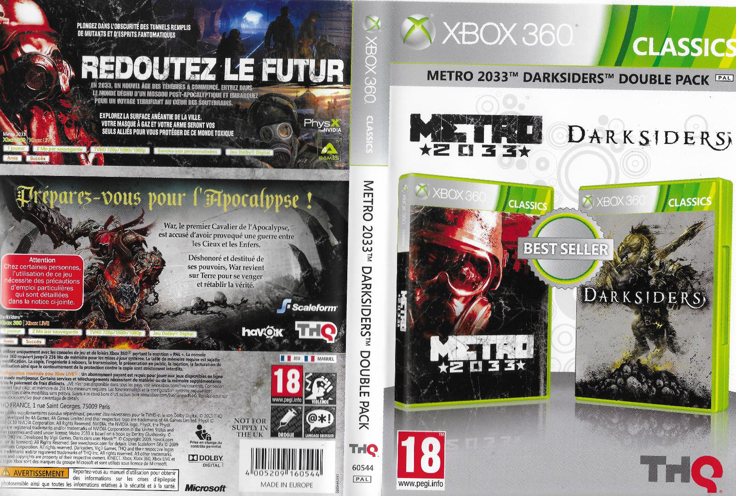 Metro 2033 & Darksiders Double Pack - PAL Xbox 360 [Import]