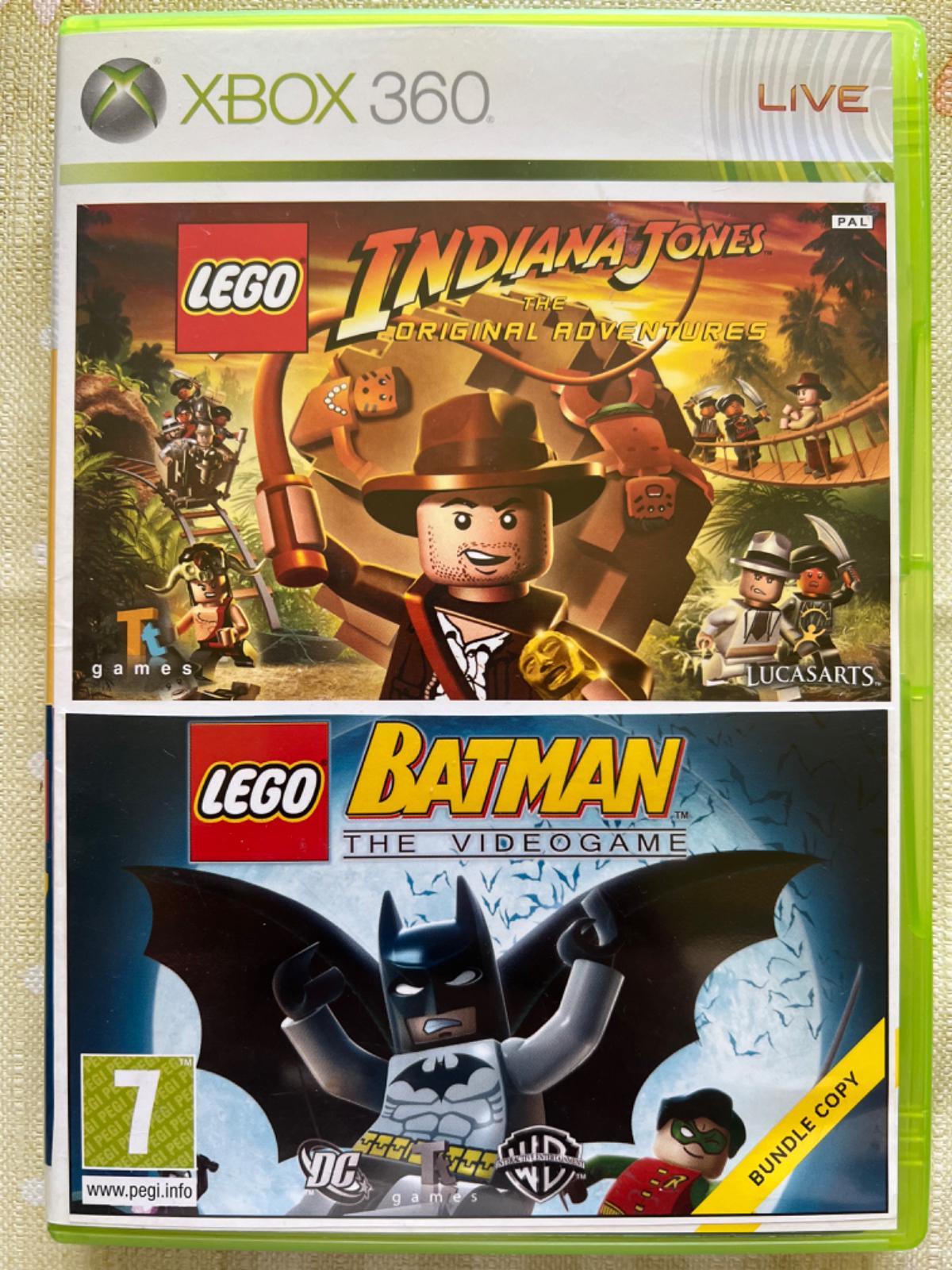 LEGO Indiana Jones: The Original Adventures & LEGO Batman: The Videogame Bundle - PAL Xbox 360 [Import]