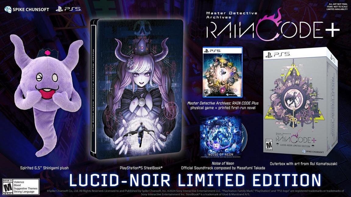 Master Detective Archives: RAIN CODE Plus [Lucid-Noir Limited Edition] - PlayStation 5