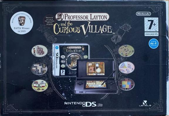 Nintendo DS Lite Black [Professor Layton & Curious Village Bundle] - Nintendo DS