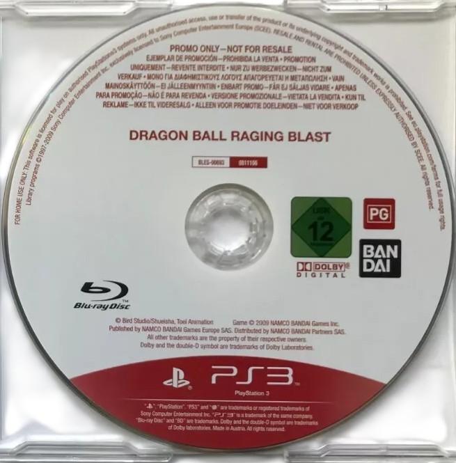 Dragon Ball: Raging Blast [Not For Resale] - PAL Playstation 3 [Import]