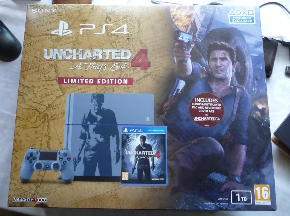 Sony PlayStation 4 1Tb Console Uncharted 4 [Limited Edition] - PAL Console [Import]