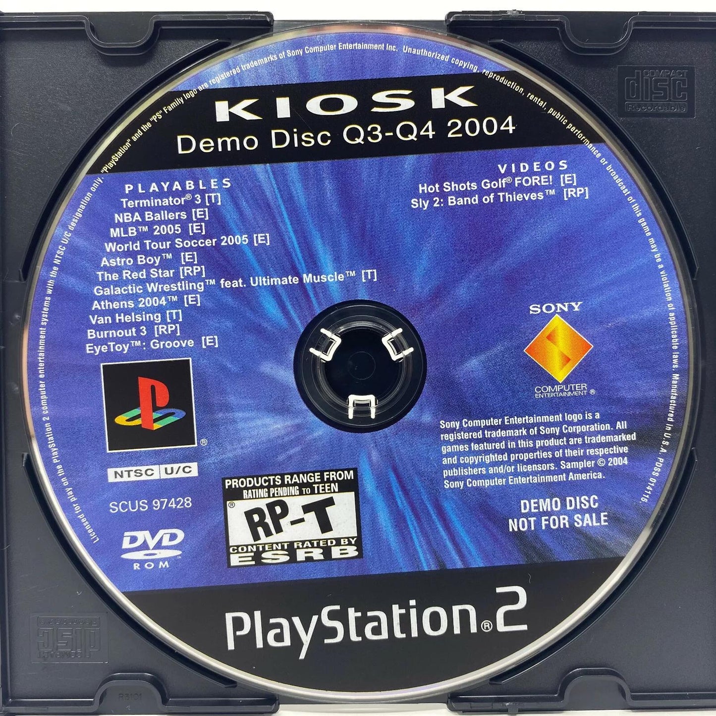 Kiosk Demo Disc Q3-Q4 2004 [Not For Resale] - PlayStation 2