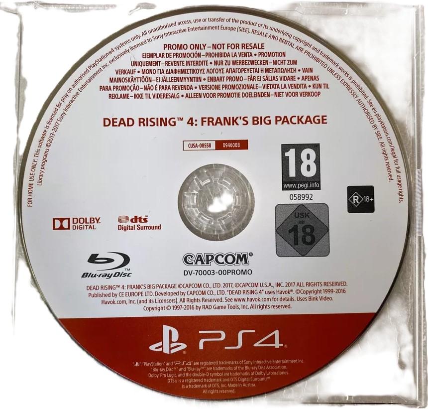 Dead Rising 4: Frank's Big Package [Not For Resale] - PAL Playstation 4 [Import]