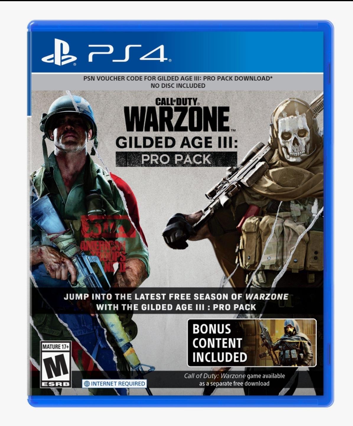 Call Of Duty Warzone Gilded AGE III: Pro Pack - PlayStation 4