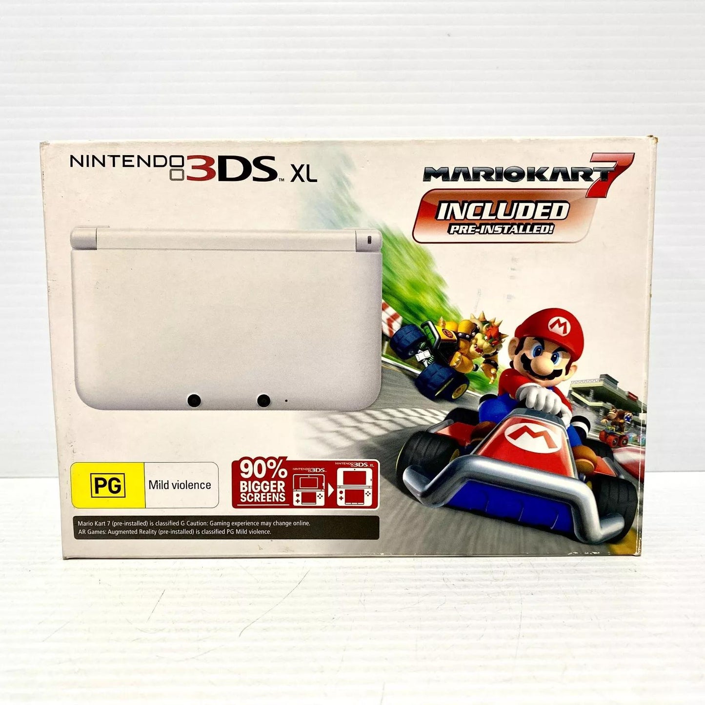 Nintendo 3DS XL White [Mario Kart 7 Pre-Installed] - PAL Console [Import]