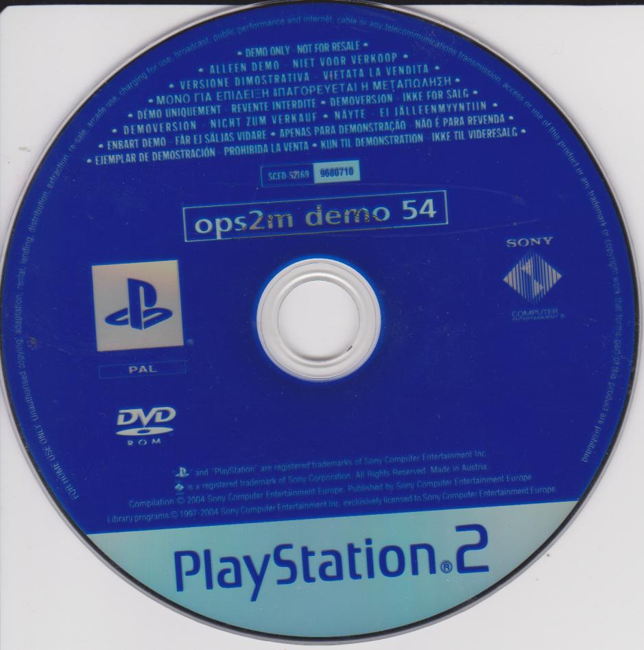 OPS2M Demo 54 - PAL Playstation 2 [Import]