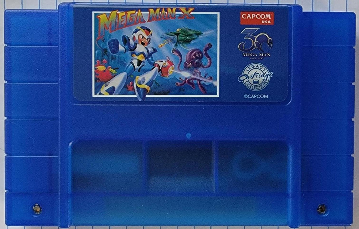 Mega Man X [Blue Iam8bit 30th Anniversary Edition] - Super Nintendo
