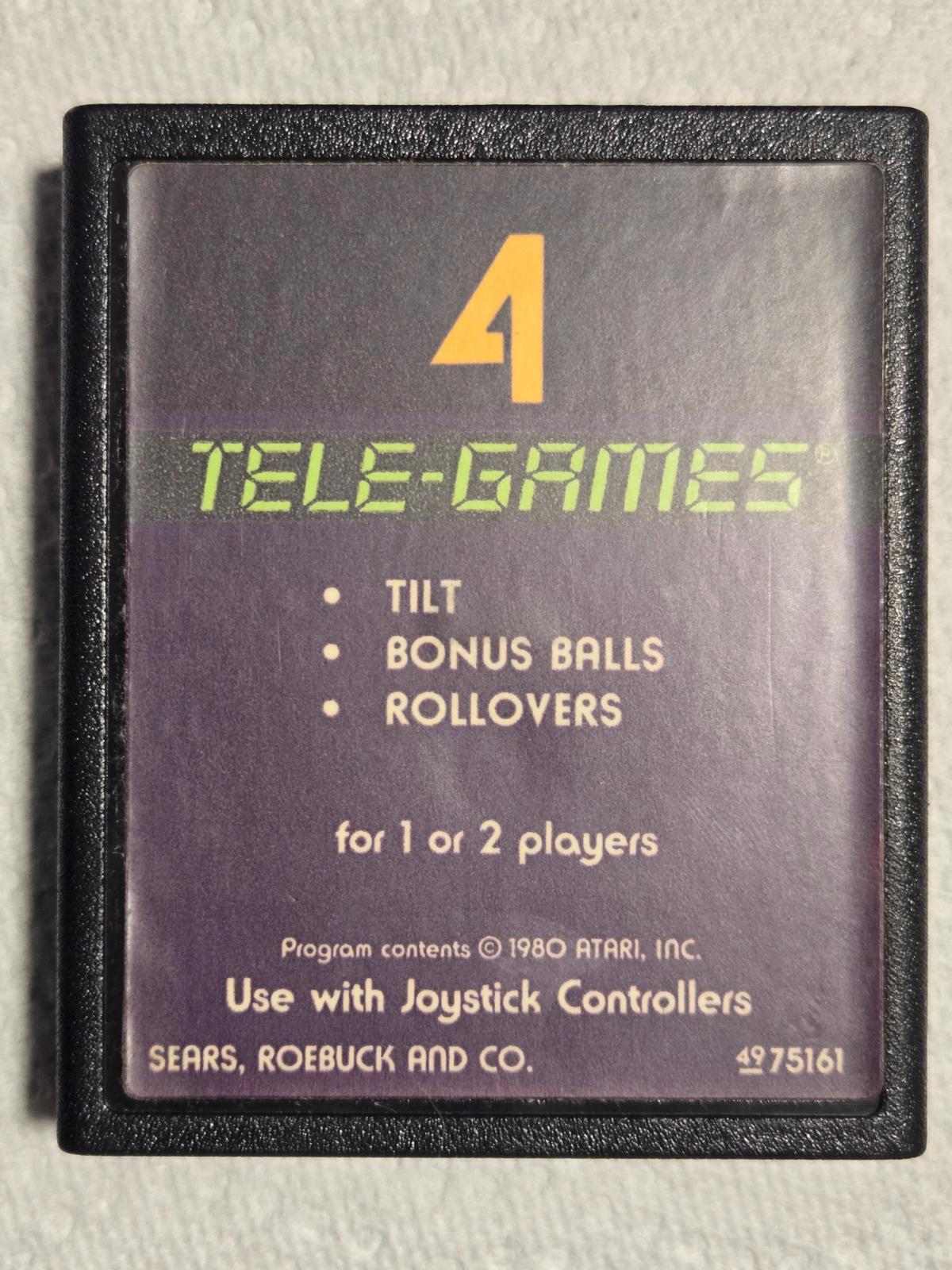 Arcade Pinball [Telegames] - Atari 2600