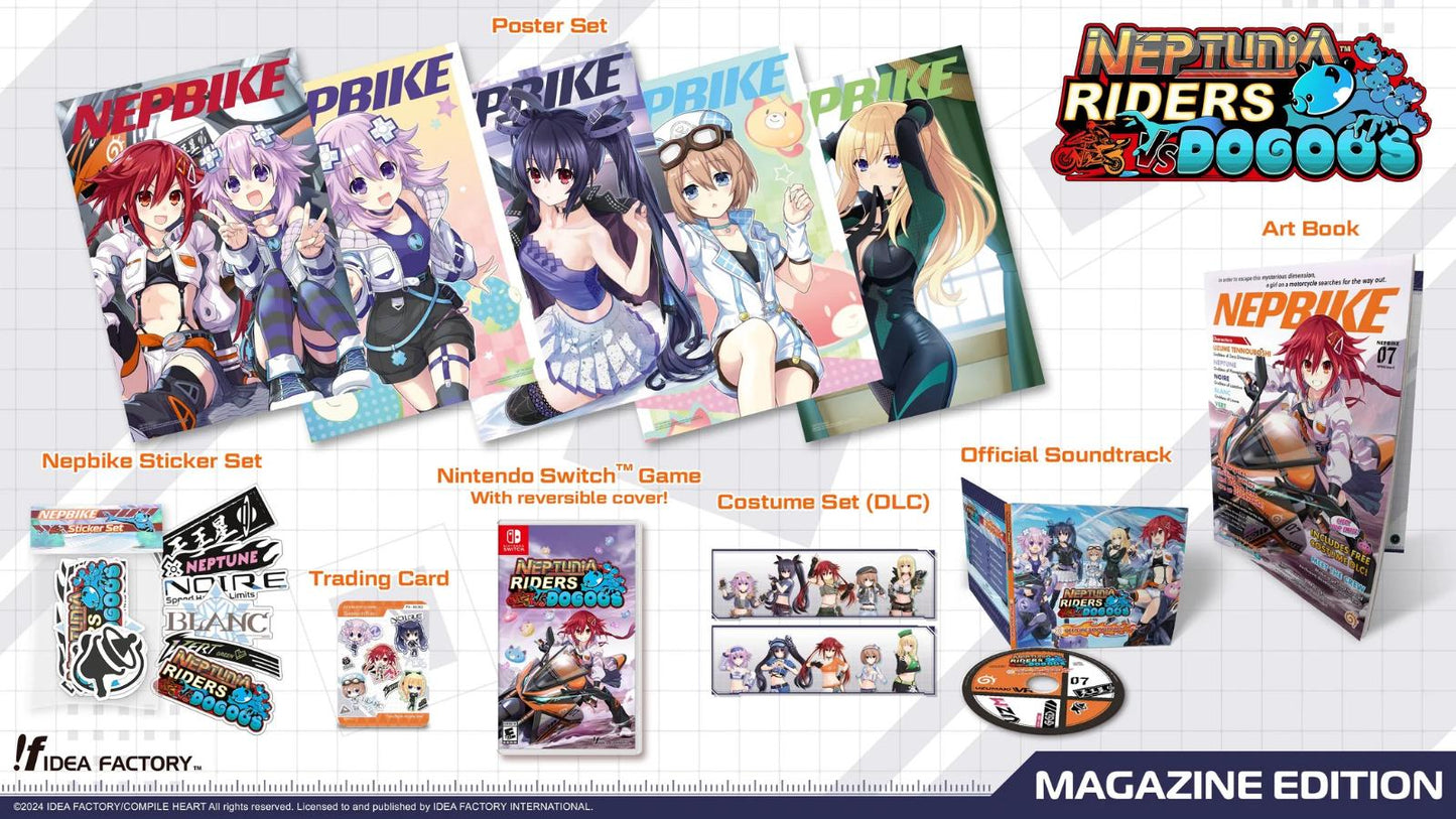 Neptunia Riders VS Dogoos [Magazine Edition] - Nintendo Switch