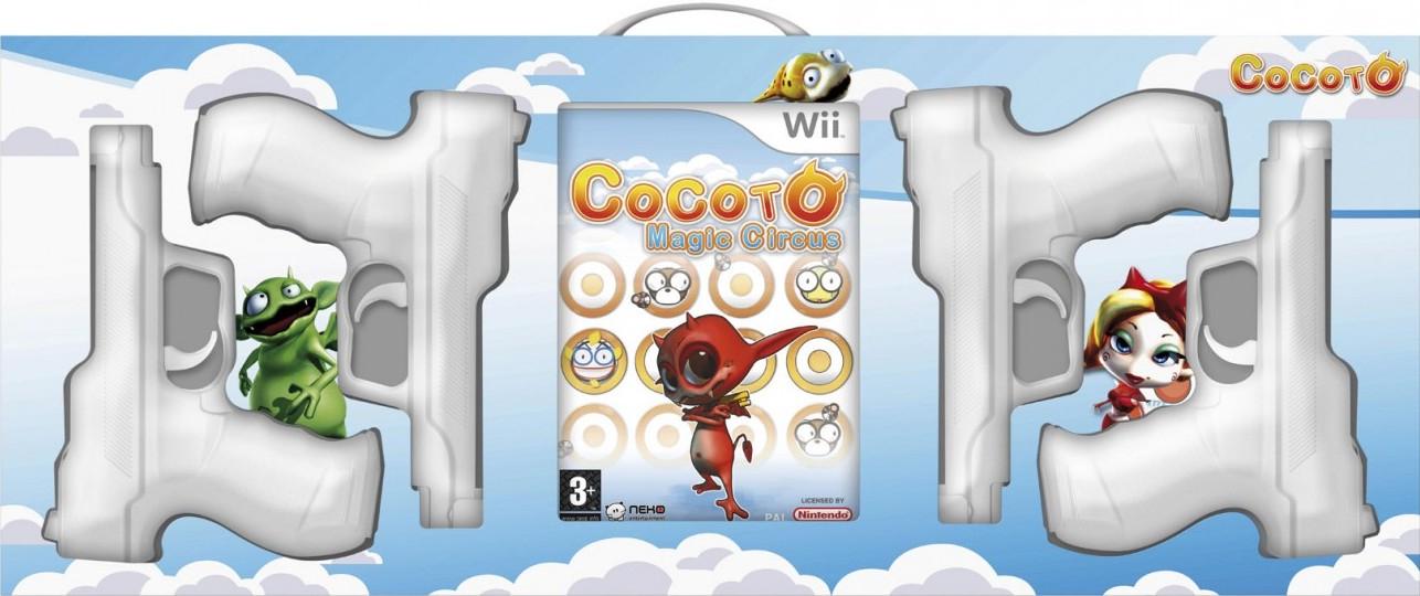 Cocoto Magic Circus [4x Gun Bundle] - PAL Wii [Import]