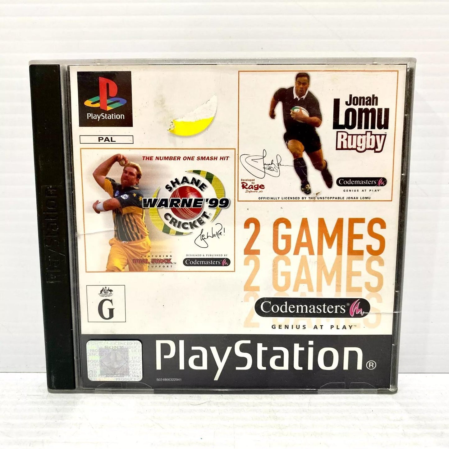 Shane Warne Cricket & Jonah Lomu Rugby - PAL Playstation [Import]