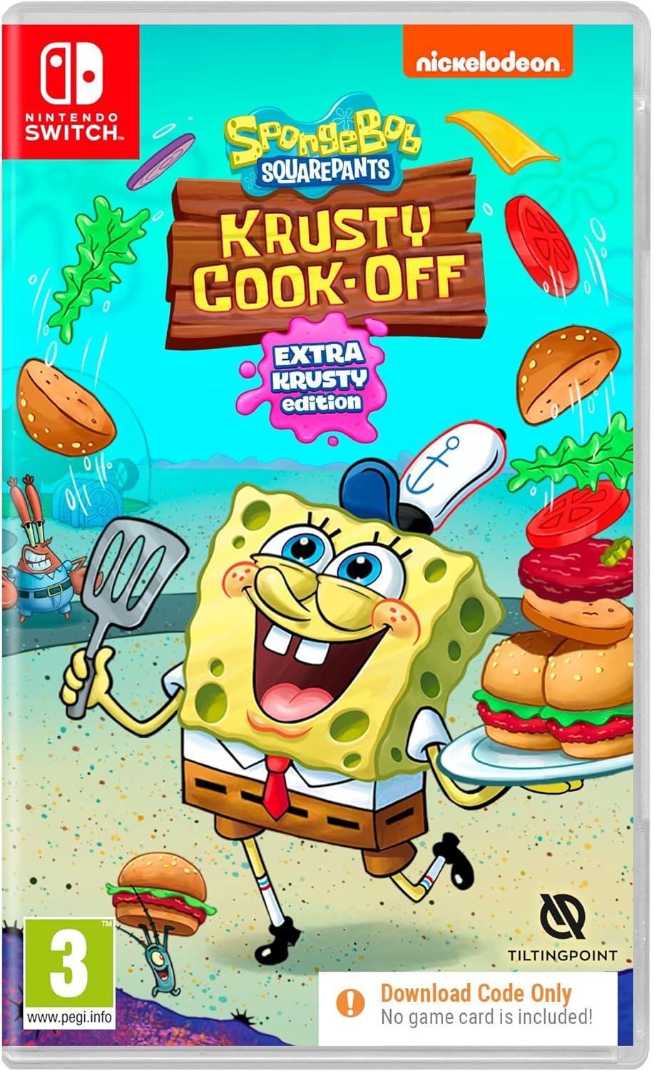 SpongeBob SquarePants: Krusty Cook-Off [Extra Krusty Edition] [Code In Box] - PAL Nintendo Switch [Import]