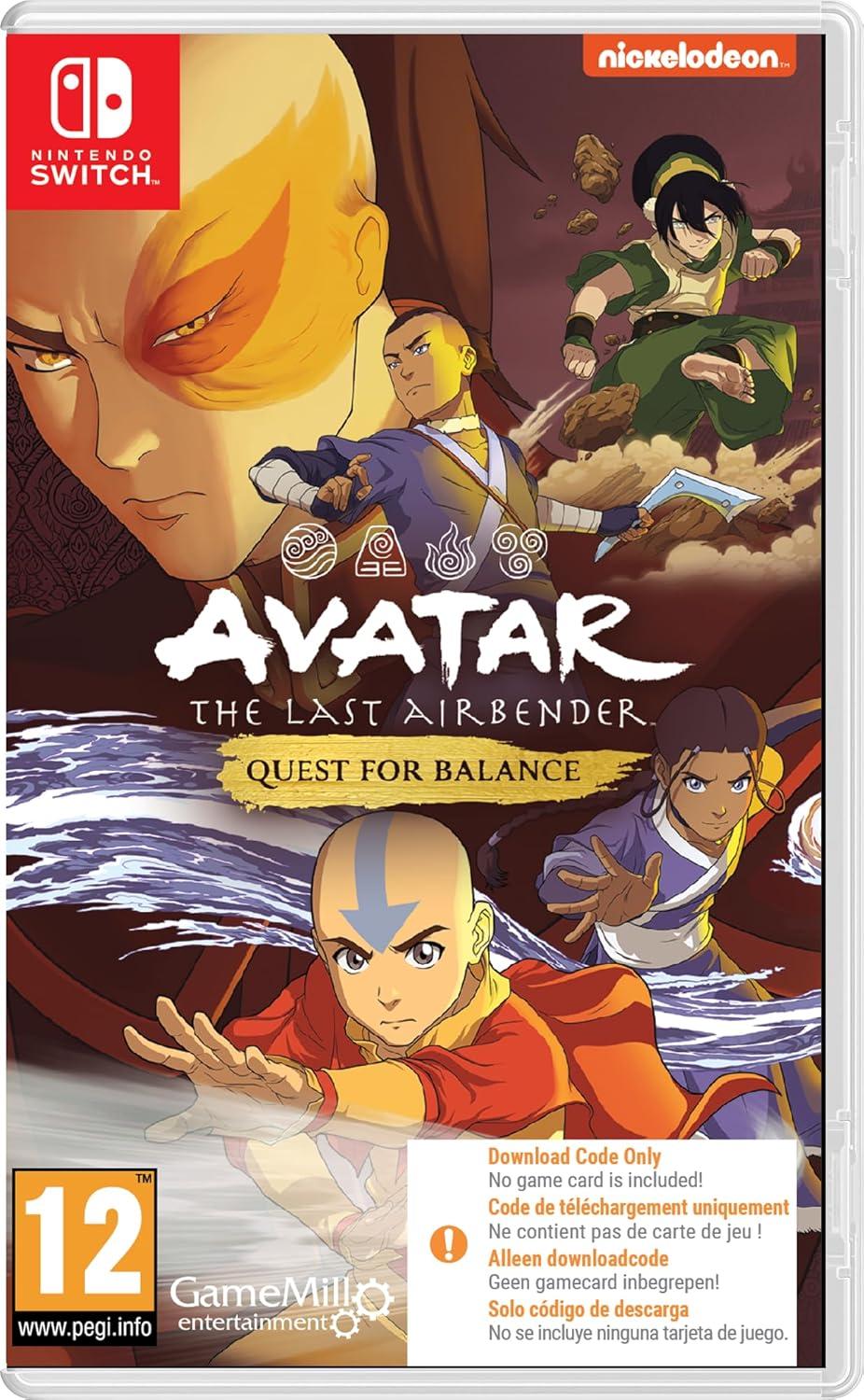 Avatar: The Last Airbender - Quest For Balance [Code In Box] - PAL Nintendo Switch [Import]